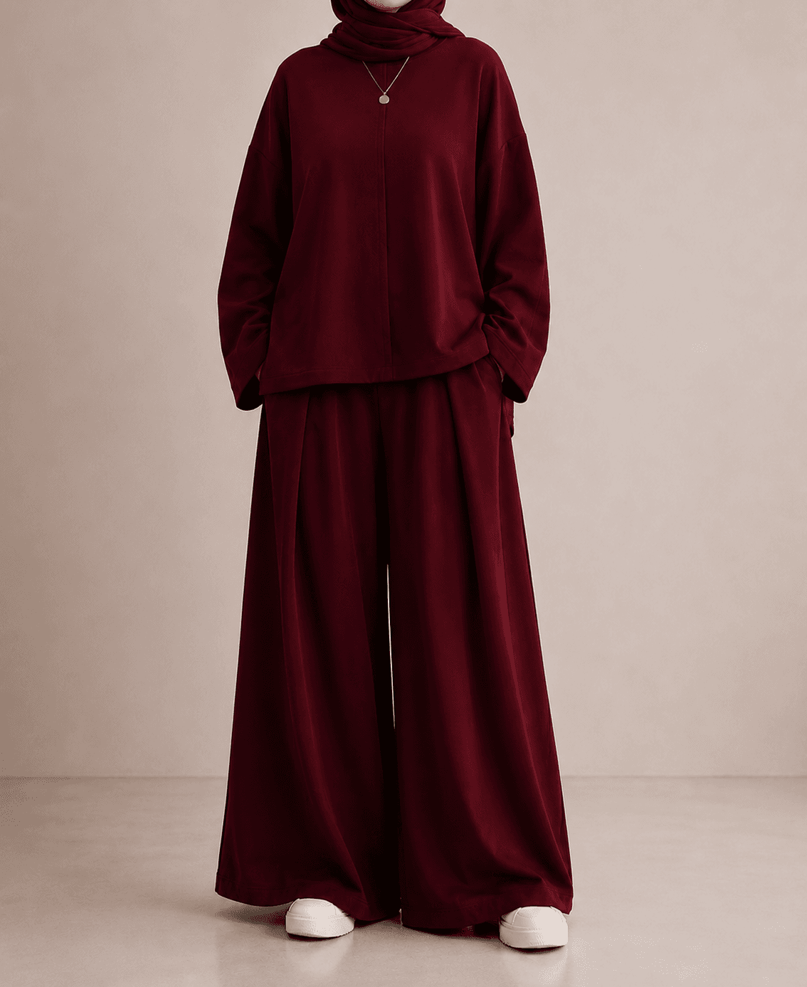 Yakut set-Royal Burgundy